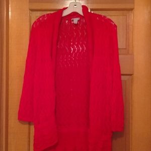 Cotton Lace cardigan sweater